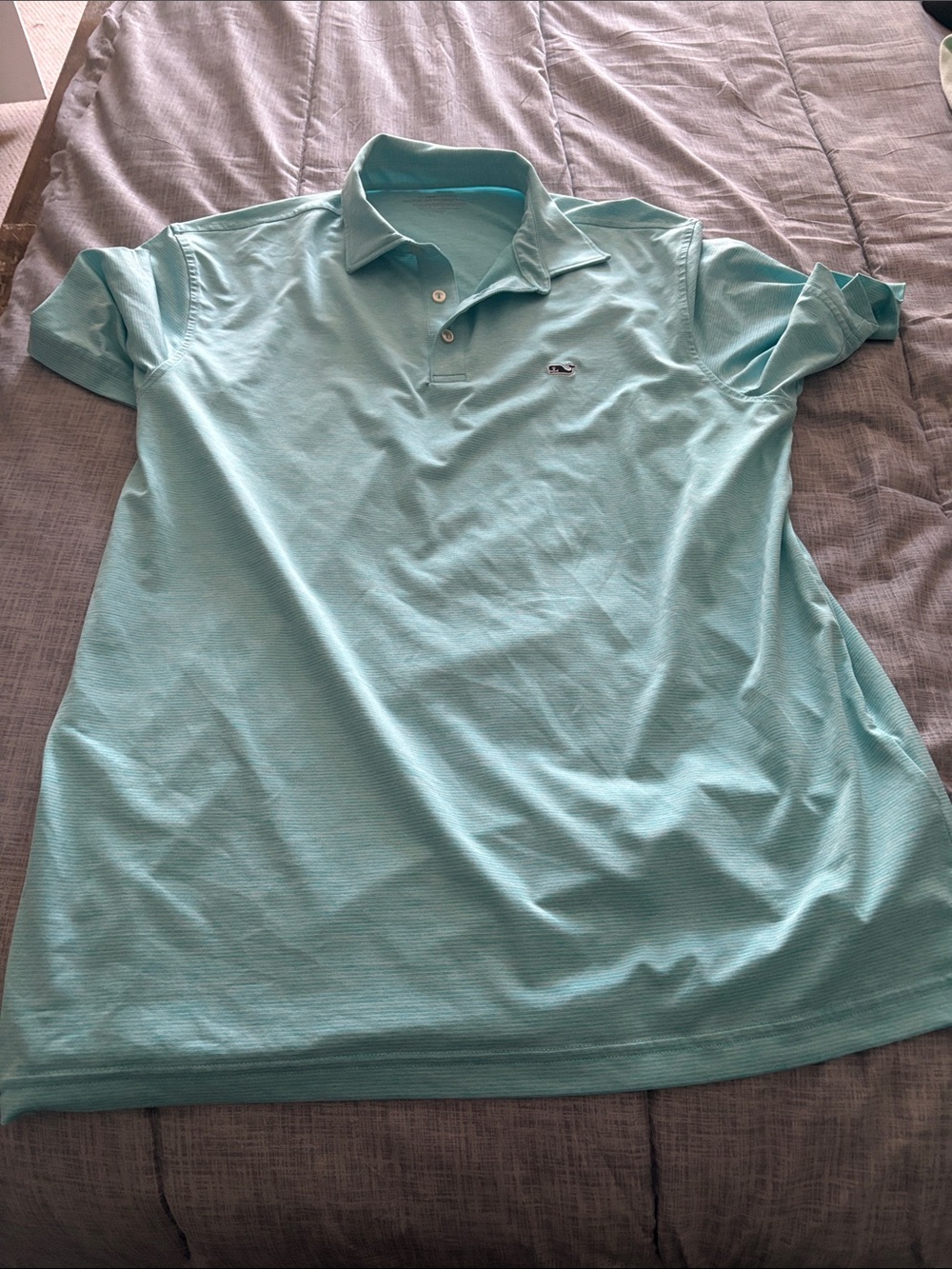 Vineyard Vines Aqua/Turquoise Men's Polo